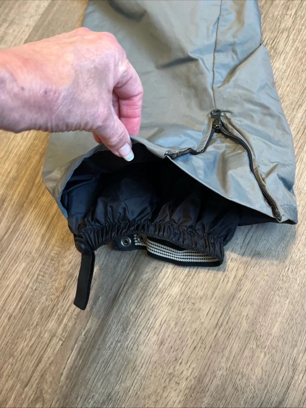 Men's Light Gray Cargo Snow Pants L
